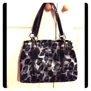 Coach leopard print purse